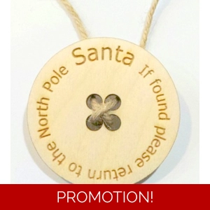 Santa's Missing Wooden Coat Button
