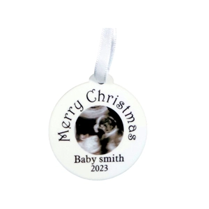Baby's First Christmas Pregnancy Scan Picture Christmas Ba..