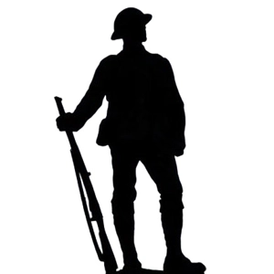 Silhouette War Memorial British Army Tommy Soldier Figure ..