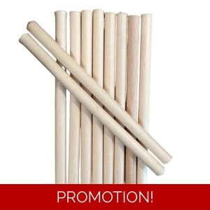 Wooden beech Dowel Doweling (10x) 20cm x 12mm