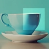 Sky Blue Tea Cup and Saucer