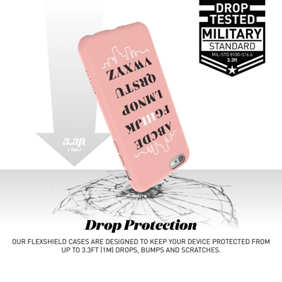 Agent18 FlexShield Alphabet HI Case for iPhone 6/6s - Pink
