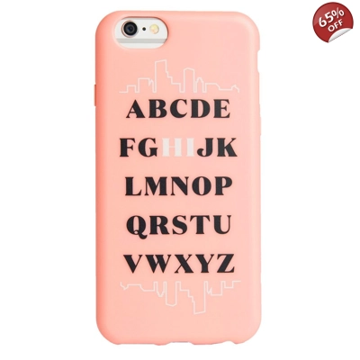 Agent18 FlexShield Alphabet HI Case for iPhone 6/6s - Pink