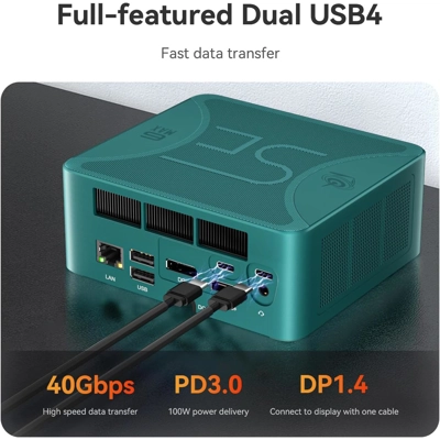 Beelink SER6 MAX Mini PC, AMD Ryzen 7 7735HS, 32GB DDR5, 500GB PCle4.0 SSD