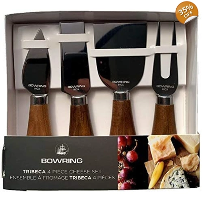 Bowring Tribeca 4 Piece Cheese Knife Set