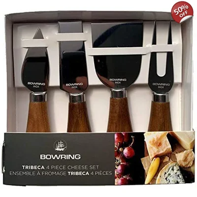 Bowring Tribeca 4 Piece Cheese Knife Set