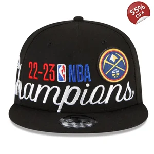 New Era Men's Denver Nuggets Black 2023 NBA Finals Champions Locker Room 9FIFT..