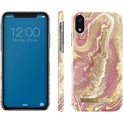 iDeal Of Sweden Mobile Phone Case for iPhone XR-Golden Blush Marble