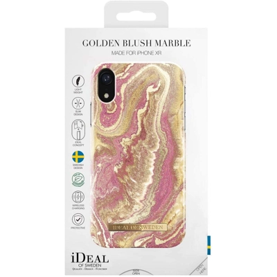 iDeal Of Sweden Mobile Phone Case for iPhone XR-Golden Blush Marble