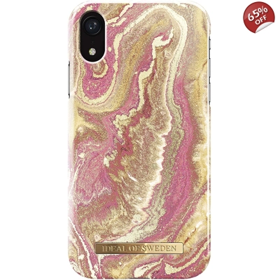 iDeal Of Sweden Mobile Phone Case for iPhone XR-Golden Blush Marble