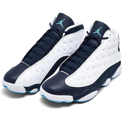 Nike Jordan Mens Air Jordan 13 Retro Obsidian-White/Dark Powder Blue-multi