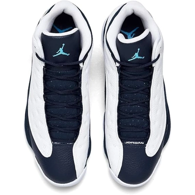 Nike Jordan Mens Air Jordan 13 Retro Obsidian-White/Dark Powder Blue-multi