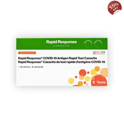 BTNX Inc Rapid Response® COVID-19 Antigen Test-5 Pack