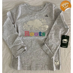 Roots Toddler Foil Cooper Beaver T Shirt Roots Toddler Foil Cooper Beaver T Shirt