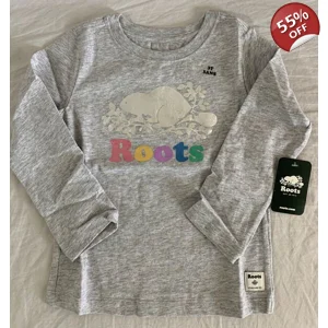 Roots Toddler Foil Cooper Beaver T Shirt