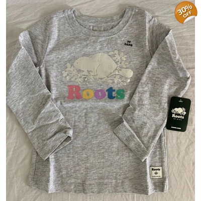 Roots Toddler Foil Cooper Beaver T Shirt
