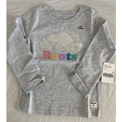 Roots Toddler Foil Cooper Beaver T Shirt