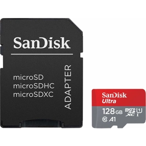 SanDisk Ultra 128GB microSDXC UHS-I Card with Adapter SanDisk Ultra 128GB microSDXC UHS-I Card with Adapter