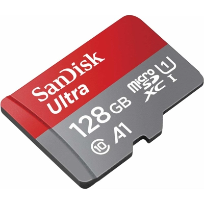 SanDisk Ultra 128GB microSDXC UHS-I Card with Adapter