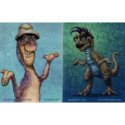 Garyosaurus & Ericosaurus Jumbo Magnets