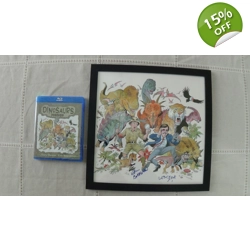 DINOSAURS FOREVER! 2 Disc Blu-ray set + signed and framed poster