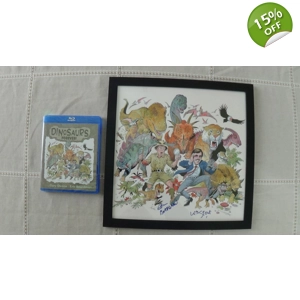 DINOSAURS FOREVER! 2 Disc Blu-ray set + signed and framed poster