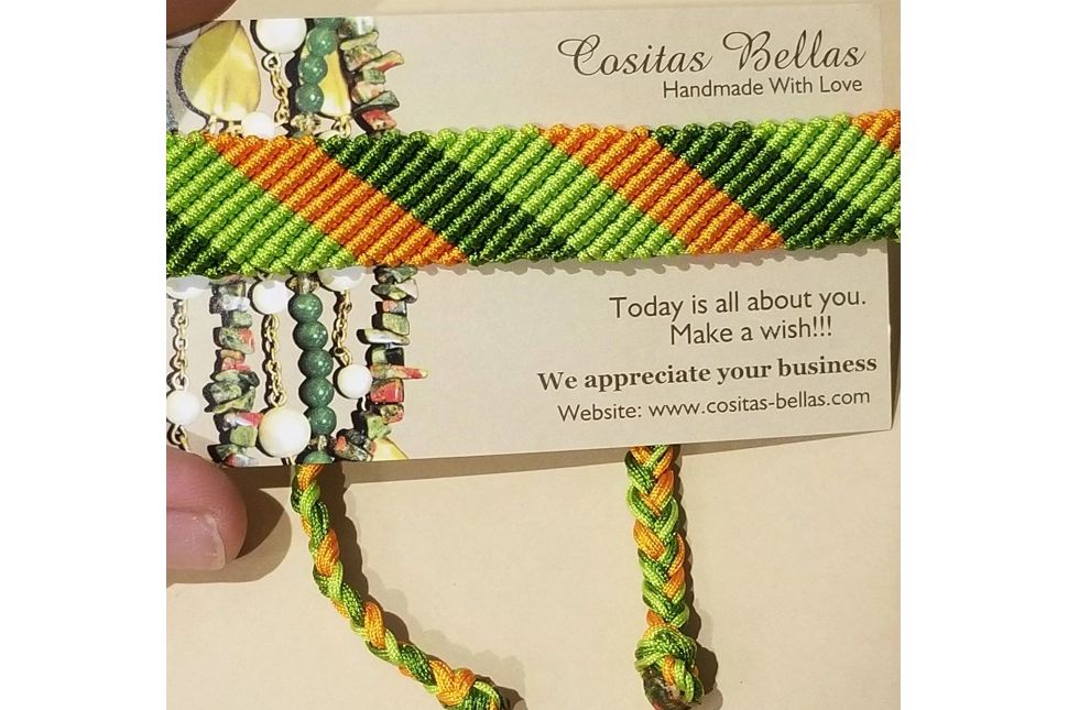 Wide Flat Braided Bracelet