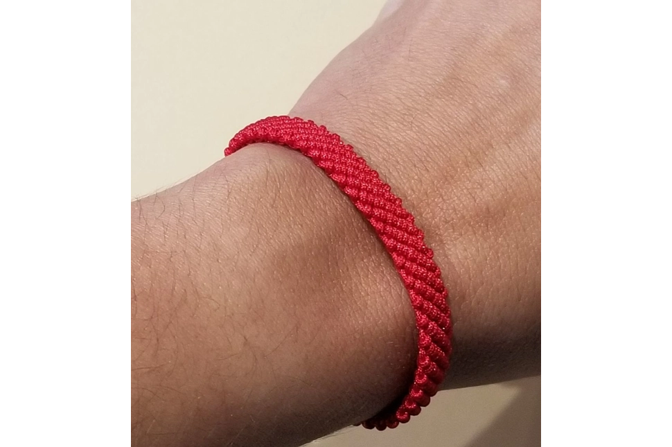 Thin Flat Braided Bracelet