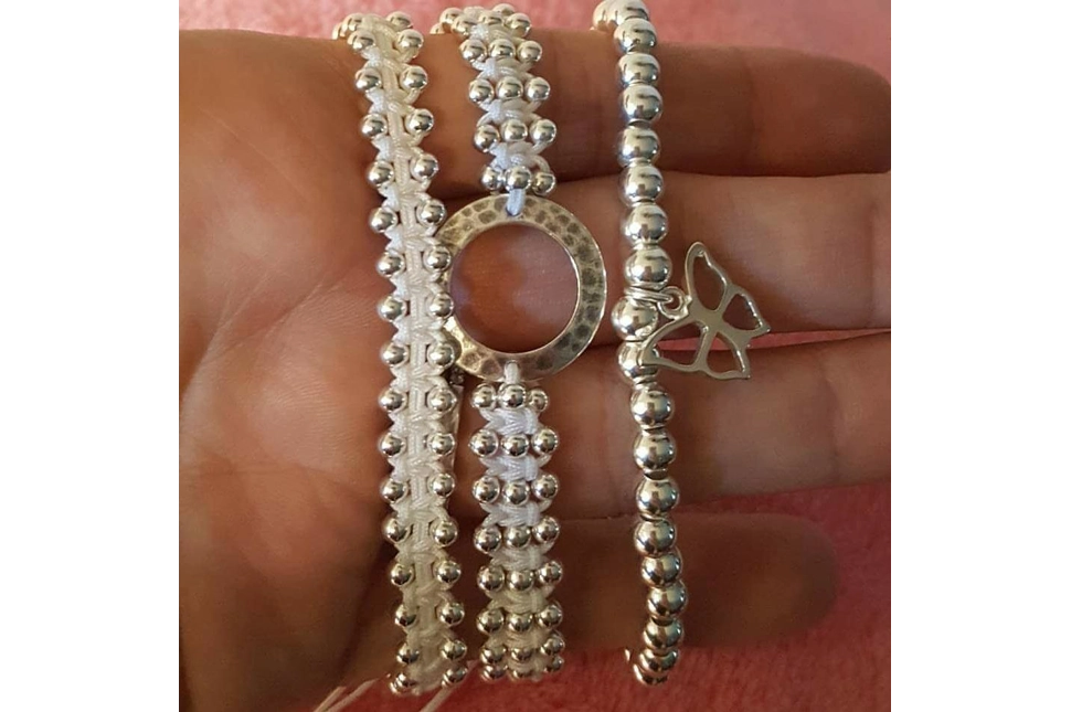 Sterling Silver Package of 3 bracelets