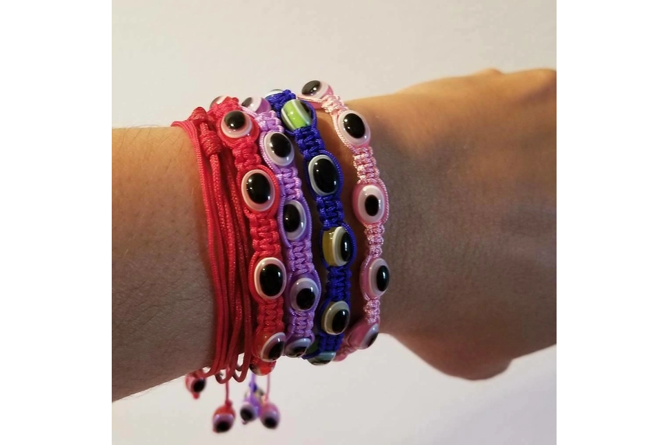 Evil eye shamballa bracelets