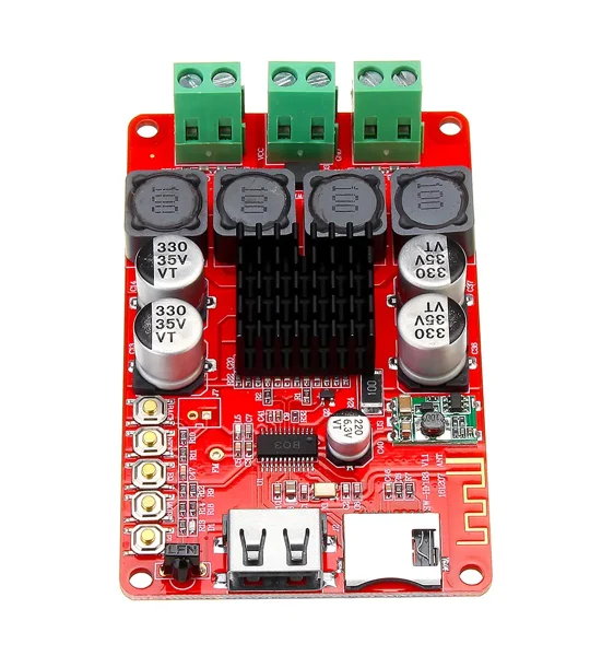 SANWU TPA3116 2X50W Bluetooth 4.2 5.0 USB microSD Dual-CH Amplifier