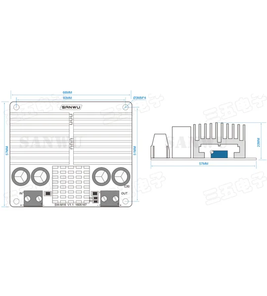 DC-DC Car use 12V to 24V converter module high power adjustable