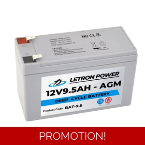 Letron Battery for Gate Opener