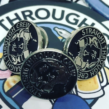 Straight Through Crew Pin Badge, Bottle Opener & Premium Sticker Set