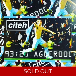 100 X Aguerooo 9cm x 6cm Stickers