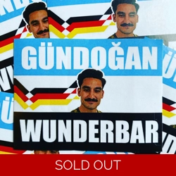 100 X Gundogan 8cmx6cm Stickers