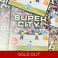 100 X Super City 8cm x 6cm Stickers