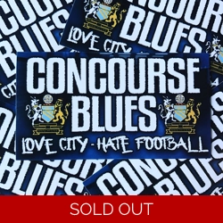 100 X Concourse Blues 9cm x 5cm Stickers