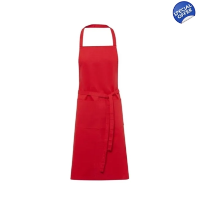 Jamie Oliver red cotton apron - Debenhams