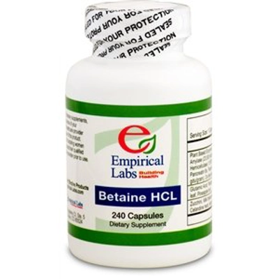 Emperical Labs Betaine HCL 240 Ct title=