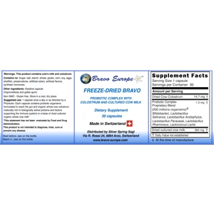 Bravo Probiotic 30 Capsules - Best Probiotic