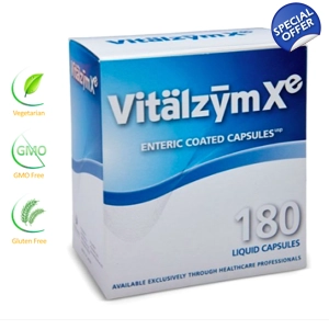 Vitalzym XE Professional Strength Systemic Enzymes 180 Liquid Gel caps
