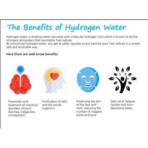 Portable Hydrogen Rich Water Maker and Ionizer PEM 500 ML