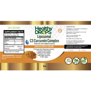 Liposomal C3 Curcumin Complex Organic NON GMO