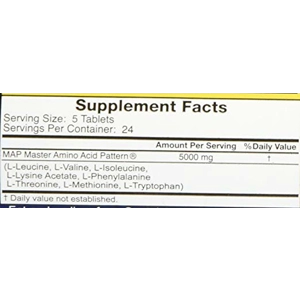 MAP Amino Acid 120 Tablets Vegan