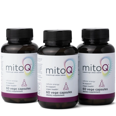 MitoQ 5mg 60 Capsules Triple Pack - Free Priority Ship title=
