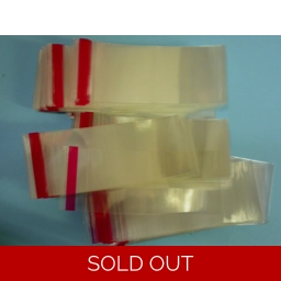 38mm neck finish clear Shrink bands RED  string tear strip