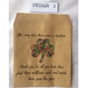 5,10,20 x Wildflower Seed rainbow isolation gifts Packets - PERSONALISED Vintage favour