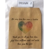 5,10,20 x Wildflower Seed rainbow isolation gifts Packets - PERSONALISED Vintage favour