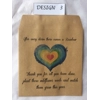 5,10,20 x Wildflower Seed rainbow isolation gifts Packets - PERSONALISED Vintage favour